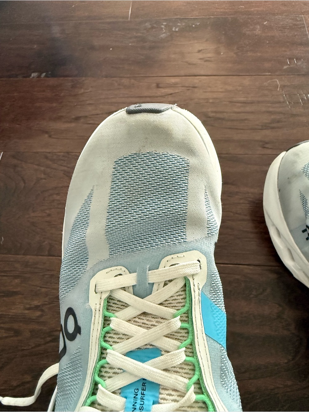 On Cloudsurfer Next Running Shoes - Niagara White - Picture 9 of 10